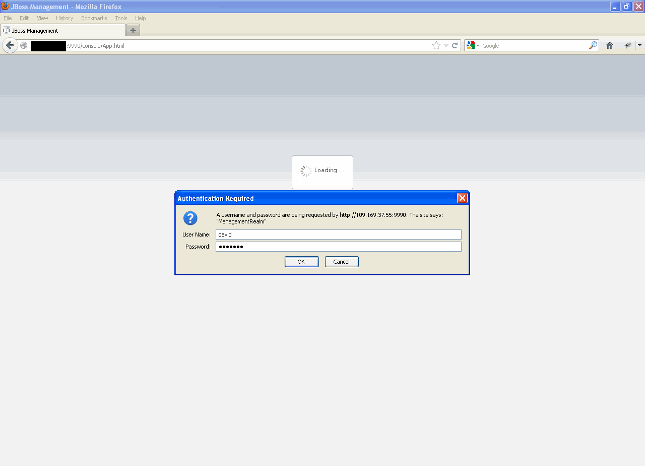 JBoss 7 Management User Log In